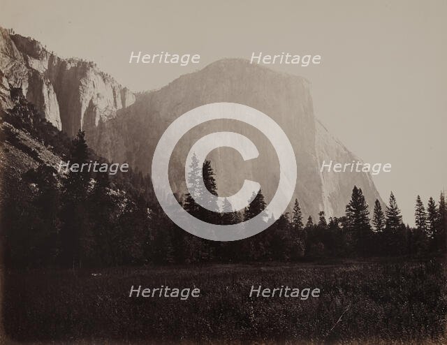 El Capitan, 3600 Ft. Yosemite, 1860's Creator: Carleton Emmons Watkins.