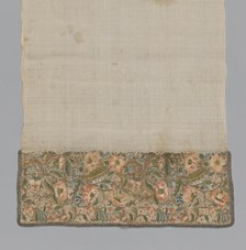 Towel or Napkin, Turkey, 1850/1900. Creator: Unknown.