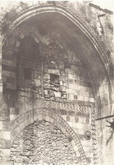 Jérusalem, Palais de rois de Jérusalem, Entrée principale, 1854. Creator: Auguste Salzmann.