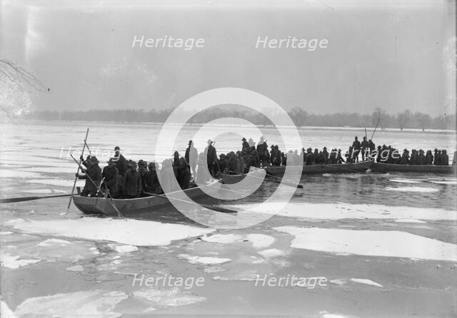 American University Training Camp - Engineers From Training Camp On Potomac, 1917. Creator: Harris & Ewing.
