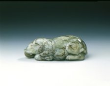 Jade elephant, Ming dynasty, China, 1368-1644. Artist: Unknown