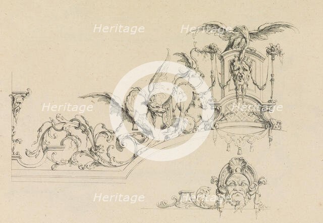 Desseins Arabesques a Plusieurs Usages Inventés par J.B. Toro, 1716., 1716. Creator: Jean Bernard Toro.