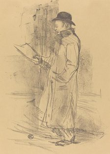 Program for "Benefice Gemier" (Programme du "Bénéfice Gémier"), 1897. Creator: Henri de Toulouse-Lautrec.