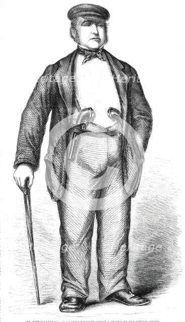 Mr. Edwin James, Q.C., in Garibaldi's camp - from a sketch by our special artist, 1860. Creator: Unknown.