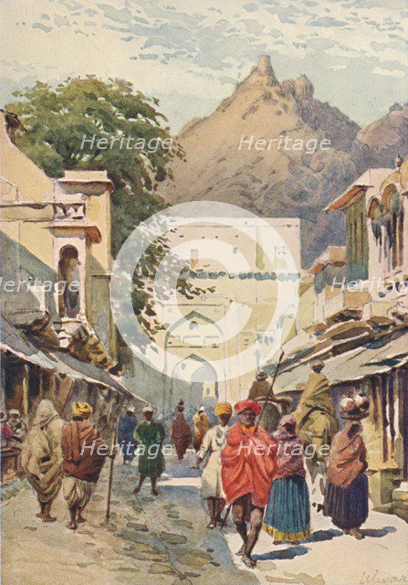 'The Main Street of Alwar', c1880 (1905). Creator: Alexander Henry Hallam Murray.