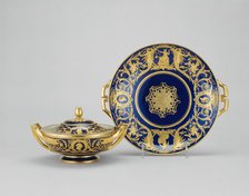 Covered Bowl and Stand (Ecuelle de la toilette), Sèvres, 1784. Creators: Sèvres Porcelain Manufactory, Nicolas-Pierre Pithou.