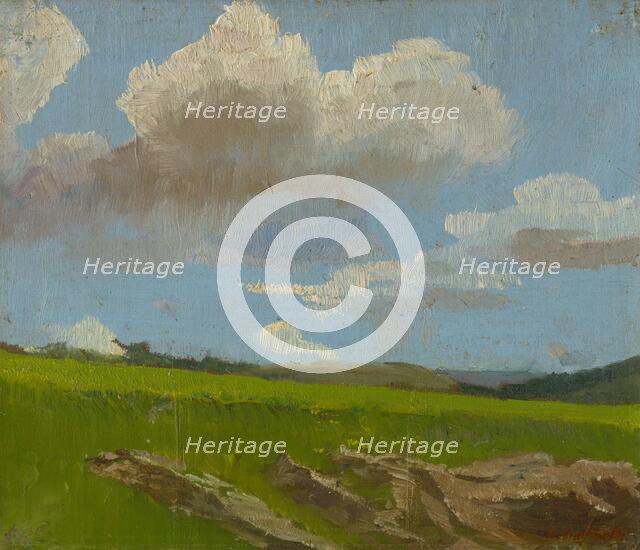 Landscape with Clouds, 1890-1910. Creator: Ladislav Mednyanszky.