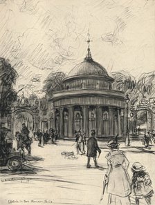 'Entrance to the Parc Monceau', 1915. Artist: Frank Milton Armington.