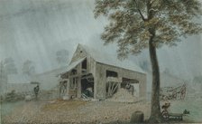 Rainstorm—Cider Mill at Redding, Connecticut, ca. 1840. Creator: George Harvey.