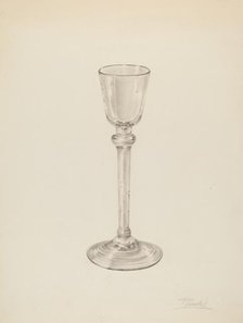 Wine Glass, c. 1939. Creator: Palmyra Pimentel.