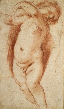 A Putto, 1620-1624. Artist: Guercino.