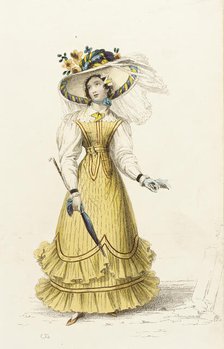 Fashion Plate (Sea-Side Costume), 1827. Creator: Rudolph Ackermann.