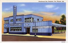 Greyhound Bus terminal, Fort Wayne, Indiana, USA, 1940. Artist: Unknown