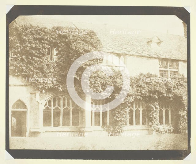 Cloisters of Lacock Abbey, c. 1841/44. Creator: William Henry Fox Talbot.