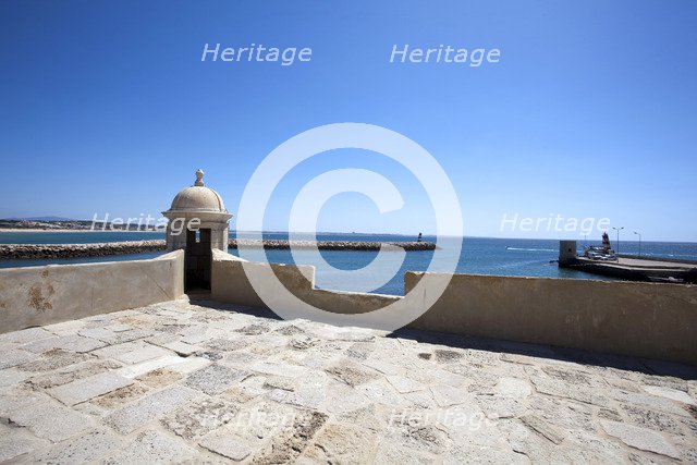 A watchtower of the Forte da Ponta da Bandeira, Lagos, Portugal, 2009. Artist: Samuel Magal