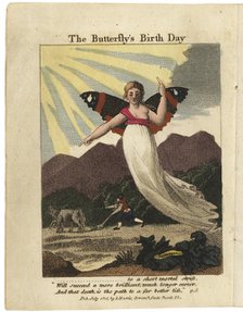 Title page from The Butterfly's Birthday, St. Valentine's Day, and Madam Whale's Ball, 1808.