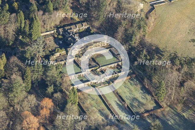 Parcevall Hall terraced garden, North Yorkshire, 2024. Creator: Robyn Andrews.