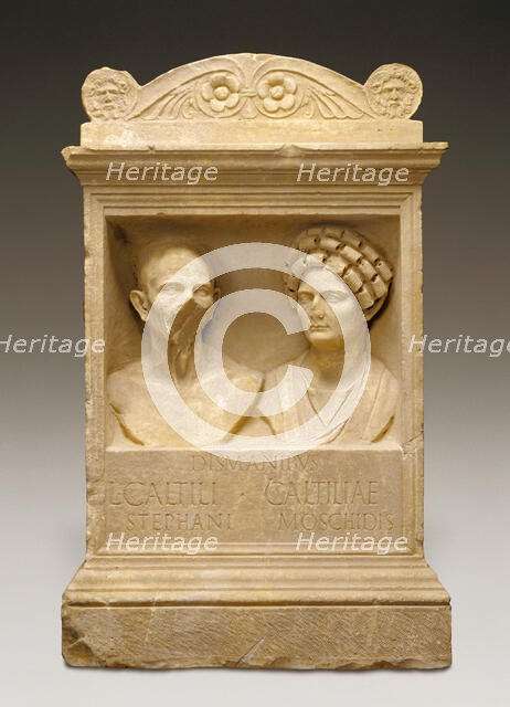 Tomb Altar for Caltilius and Caltilia, A.D. 100-125. Creator: Unknown.