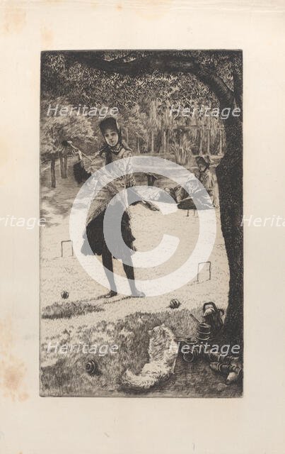 Croquet, 1878. Creator: James Tissot.