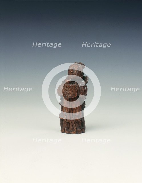 Sandalwood figure of a woman, Ming dynasty, China, 1368-1644. Artist: Unknown