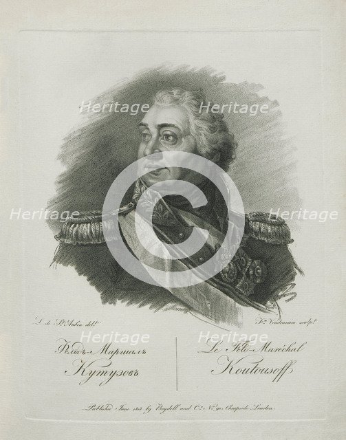 Portrait of Field Marshal Prince Mikhail Kutuzov (1745-1813), 1813.
