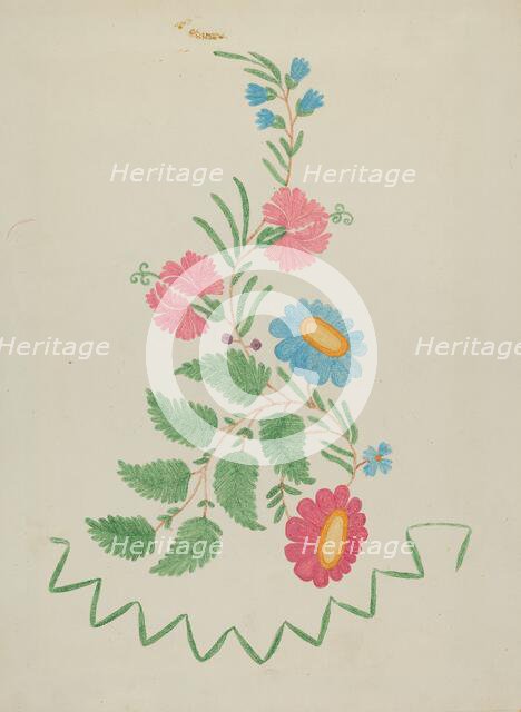 Floral Motifs, 1935/1942. Creator: Unknown.