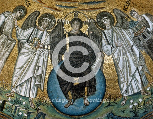 Mosaic of the apse of San Vitale, Ravenna, Italy, 547 AD. Creator: Unknown.