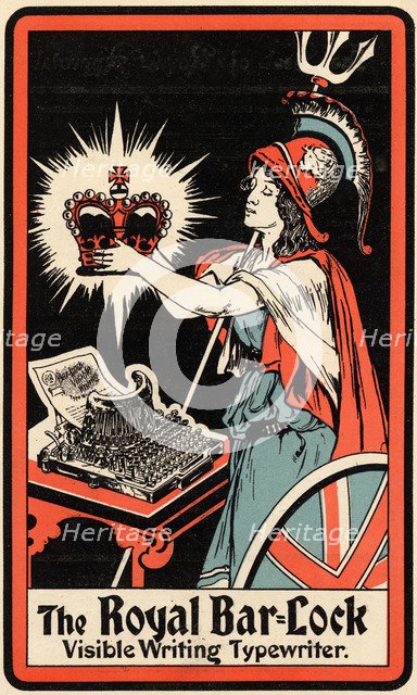 The Royal Bar-Lock typewriter, 1900s. Artist: Unknown