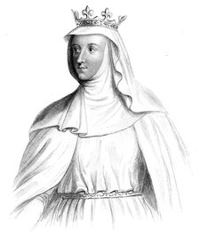 Marguerite of France, Queen of Edward I of England.Artist: Henry Colburn