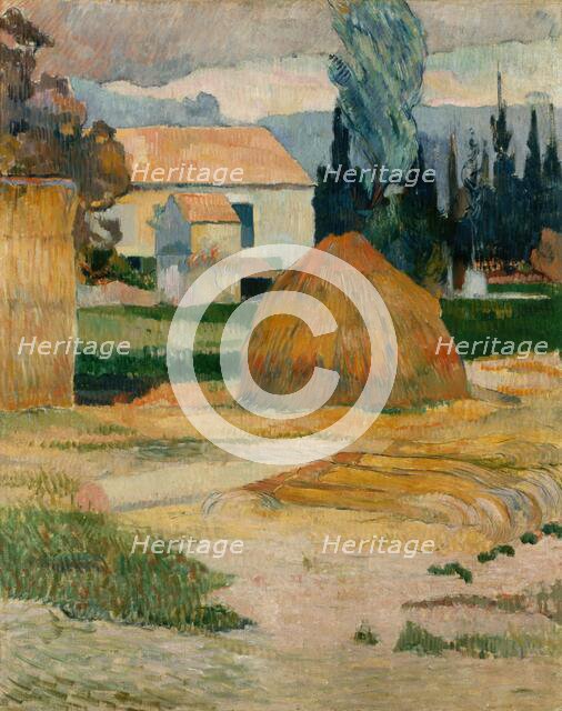 Landscape near Arles, 1888. Creator: Paul Gauguin.