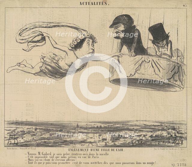 Enlèvement d'une fille de l'air, 19th century. Creator: Honore Daumier.