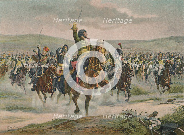 'Murat Leading The Cavalry at Jena', 14 October 1806, (1896). Artist: Unknown.