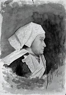 Brittany Peasant Woman, 1884. Creator: Louis Michel Eilshemius.