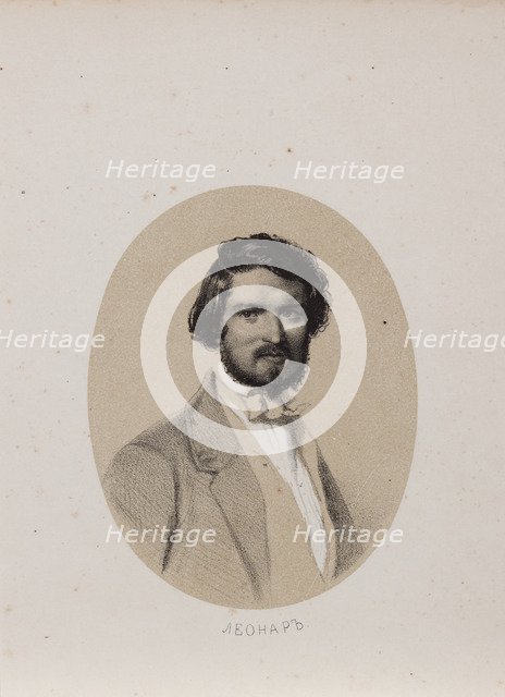 Portrait of the composer Hubert Léonard (1819-1890), 1853.