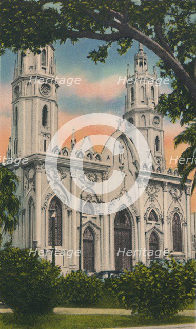 'Procathedral of San Nicolas de Tolentino, Barranquilla', c1940s. Artist: Unknown.