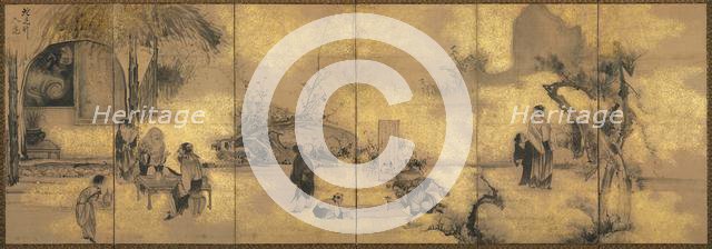 The Eight Immortals of the Wine Cup, later 1700s. Creator: Soga Shohaku (Japanese, 1730-1781).