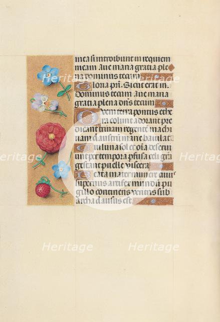 Hours of Queen Isabella the Catholic, Queen of Spain: Fol. 99v, c. 1500. Creator: Master of the First Prayerbook of Maximillian (Flemish, c. 1444-1519); Associates, and.