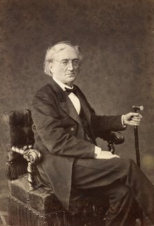 Portrait of the poet Fyodor Ivanovich Tyutchev (1803-1873), 1867. Creator: Levitsky, Sergei Lvovich (1819-1898).