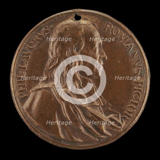 Filippo Lauri, 1623-1694, Italian Painter [obverse], c. 1670. Creator: Charles-Jean-François Chéron.