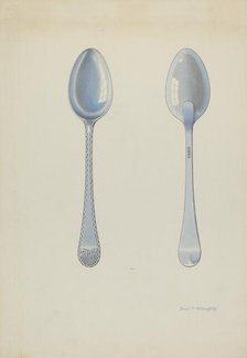 Silver Tablespoon, c. 1937. Creator: David P. Willoughby.