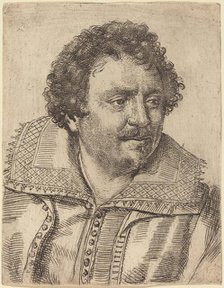 A Man with a Moustache and Goatee, Facing Right, 1620s. Creator: Ottavio Mario Leoni.