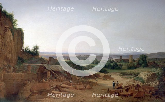 'Quarry around Lyon', 1805-1856. Artist: Nicolas Victor Fonville
