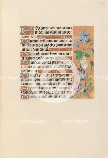 Hours of Queen Isabella the Catholic, Queen of Spain: Fol. 251r, c. 1500. Creator: Master of the First Prayerbook of Maximillian (Flemish, c. 1444-1519); Associates, and.