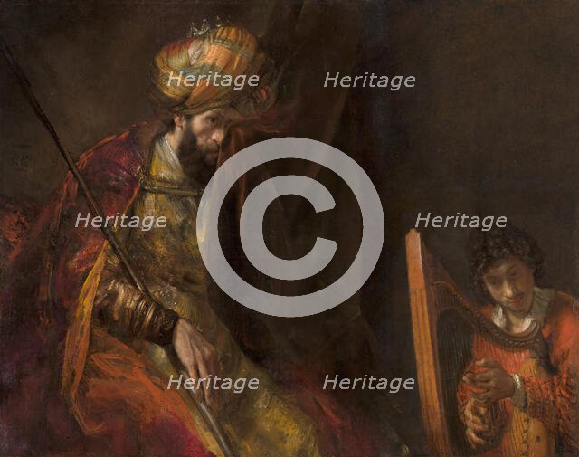 Saul and David, ca 1655-1658. Creator: Rembrandt van Rhijn (1606-1669).