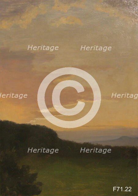 Landscape at Sunset, c1860-1900. Creator: Albert Bierstadt.