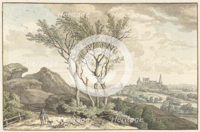 View of the castle of Bentheim, 1743. Creator: Isaac de Moucheron.