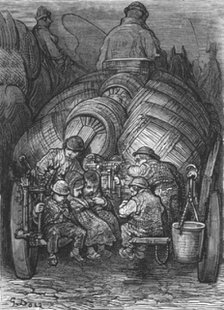 'Brewer's Dray', 1872.  Creator: Gustave Doré.