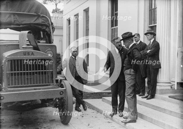 Army, U.S. Motor Truck Inspection, 1917. Creator: Harris & Ewing.