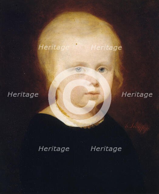 Portrait of a child. Creator: Henry Scheffer.