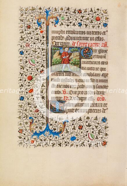 Saint Victor with a Sword; Book of Hours, about 1440-1450. Creator: Workshop of the Bedford Master.